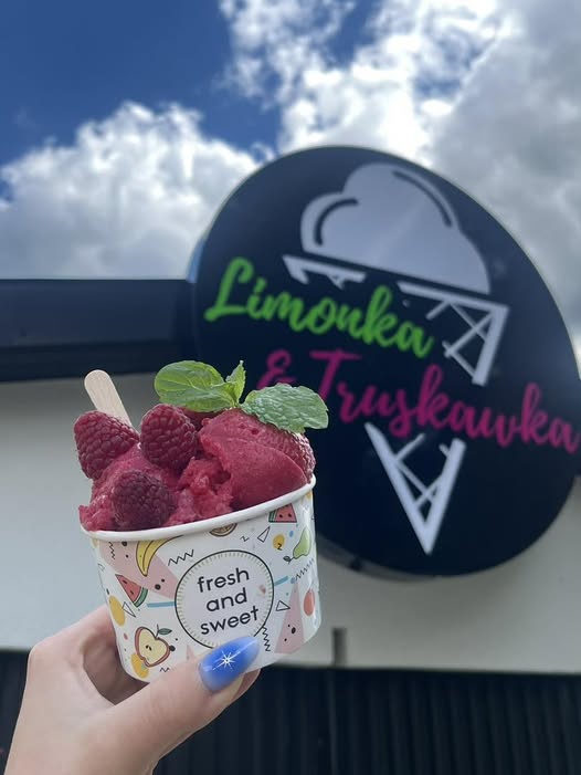 Naturalne lody rzemieślnicze Limonka i Truskawka w Kielcach